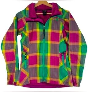 THE NORTH FACE Jacket Coat Plaid Outdoor Rain Hooded✨